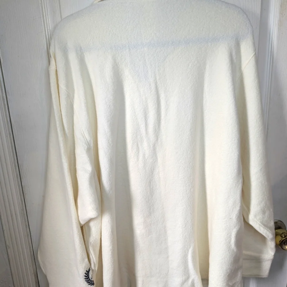 PINK Victoria's Secret Off-White‎ Lightweight Shirt Jacket Very Oversised 0293